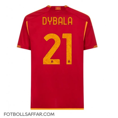 AS Roma Paulo Dybala #21 Hemmatröja 2023-24 Kortärmad